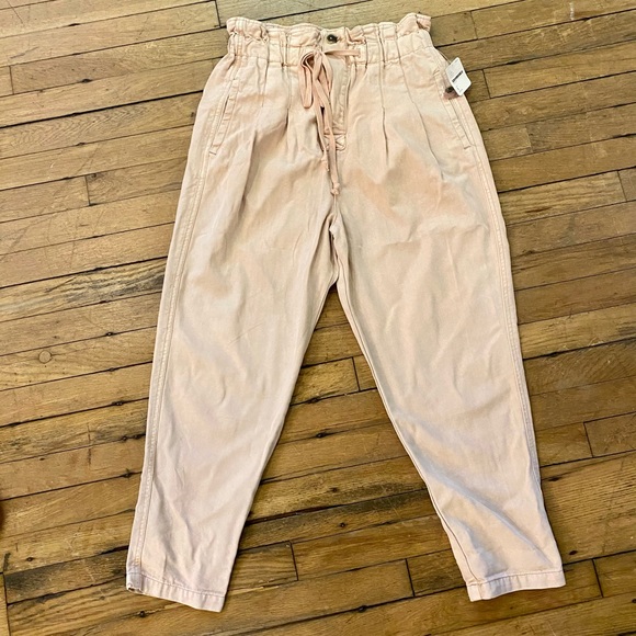 FREE PEOPLE Margate Pleated Trousers Rose NWT - Picture 4 of 10